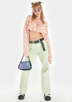 The Ragged Priest Wipeout Knit Long Sleeve T-Shirt