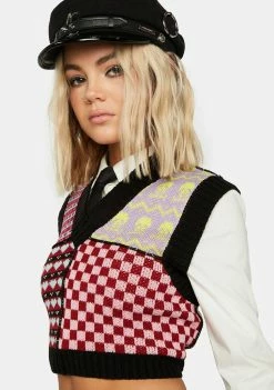 Deals βοΈ The Ragged Priest Snowflake Sweater Vest Tops π 7 The Ragged Priest Snowflake Sweater Vest Tops