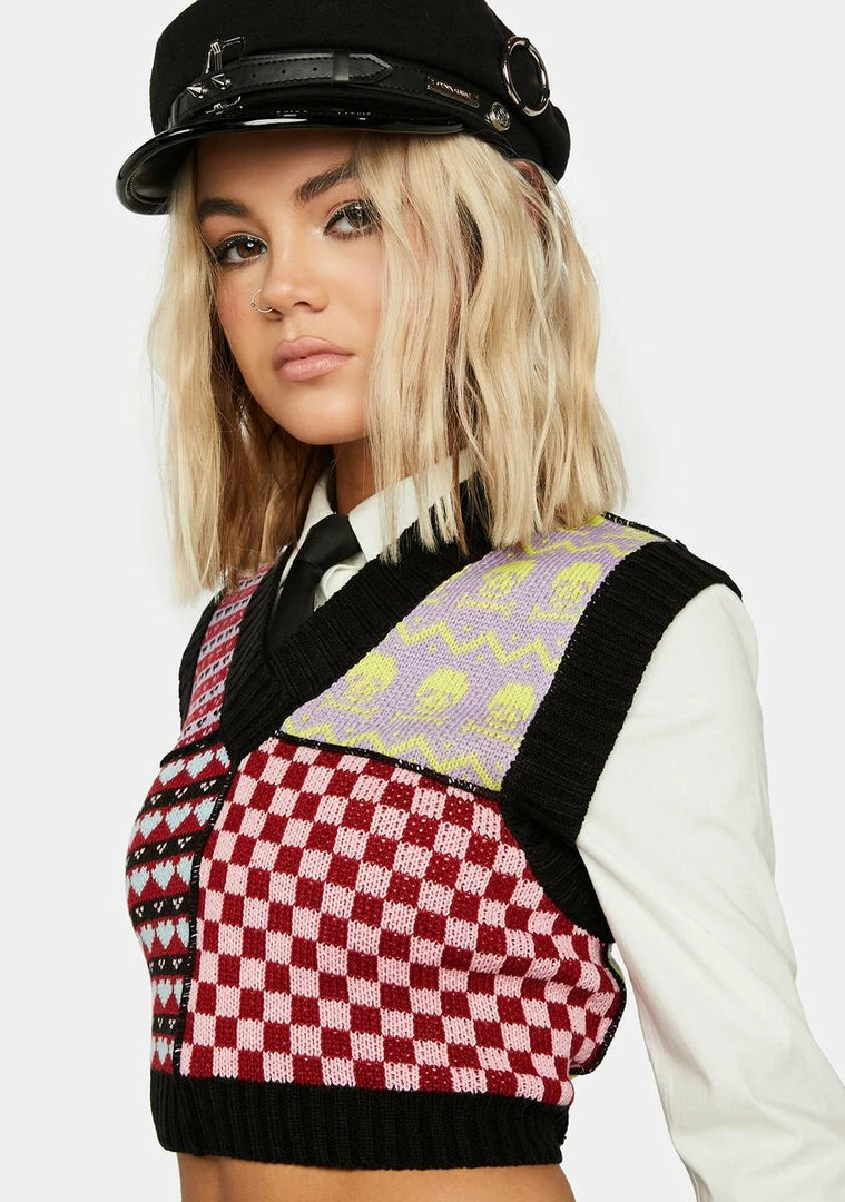 Deals βοΈ The Ragged Priest Snowflake Sweater Vest Tops π 4 The Ragged Priest Snowflake Sweater Vest Tops