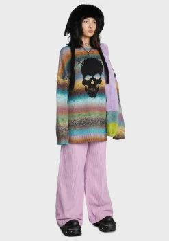 The Ragged Priest Bottoms Pink Cord Sweeper Jeans