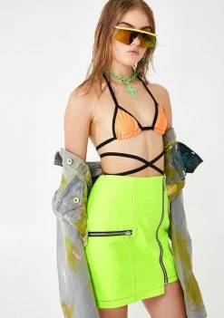 The Ragged Priest Drill Mini Skirt