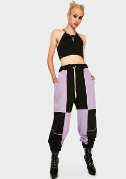 Buy βοΈ The Ragged Priest Bottoms Panelled Colorblock Joggers 𧨠8 The Ragged Priest Bottoms Panelled Colorblock Joggers
