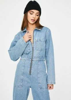 The Ragged Priest Denim Boiler Suit Jumpsuits & Rompers