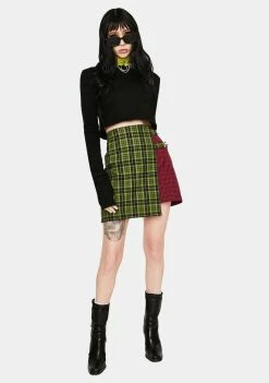 Wholesale βοΈ The Ragged Priest Disturb Plaid Wrap π Skirt π 8 The Ragged Priest Disturb Plaid Wrap Skirt