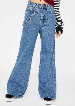 The Ragged Priest Chain Wide Leg Jeans