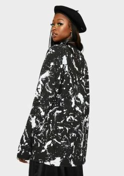 The Ragged Priest Tops Splatter Long Sleeve Graphic Tee