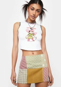 The Ragged Priest Dandy Patchwork Mini Skirt