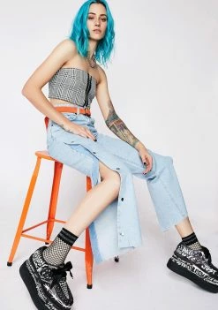 The Ragged Priest Bottoms Popper Jeans