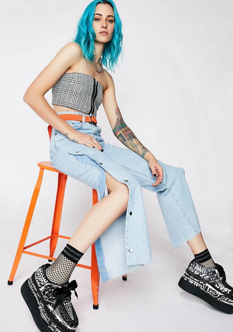 Budget π The Ragged Priest Bottoms Popper π Jeans π₯ 4 The Ragged Priest Bottoms Popper Jeans