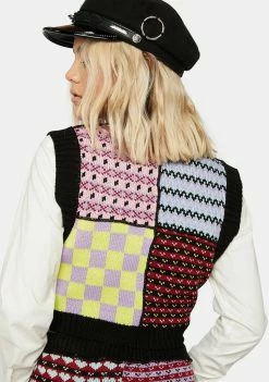 Deals βοΈ The Ragged Priest Snowflake Sweater Vest Tops π 9 The Ragged Priest Snowflake Sweater Vest Tops