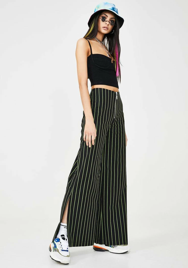 Buy π The Ragged Priest Cyber Pinstripe Pants Bottoms β¨ 4 The Ragged Priest Cyber Pinstripe Pants Bottoms