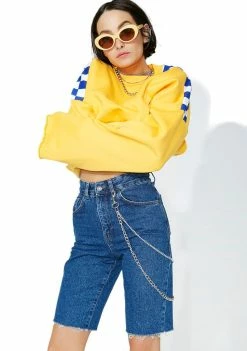 Best Sale ๐ The Ragged Priest Tucker Denim Shorts โ๏ธ 9 The Ragged Priest Tucker Denim Shorts