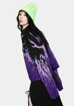 The Ragged Priest Tops Revoly Flame Knit Sweater