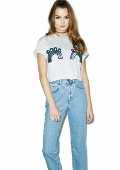 The Ragged Priest Good Girl Crop Tee Tops