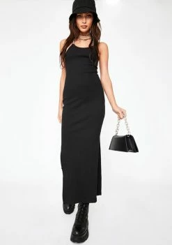 The Ragged Priest Strip Chain Midi Dress Dresses