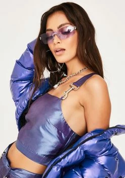 The Ragged Priest Millenium Metallic Crop Top