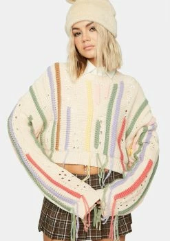 The Ragged Priest Painter Knit Sweater Tops