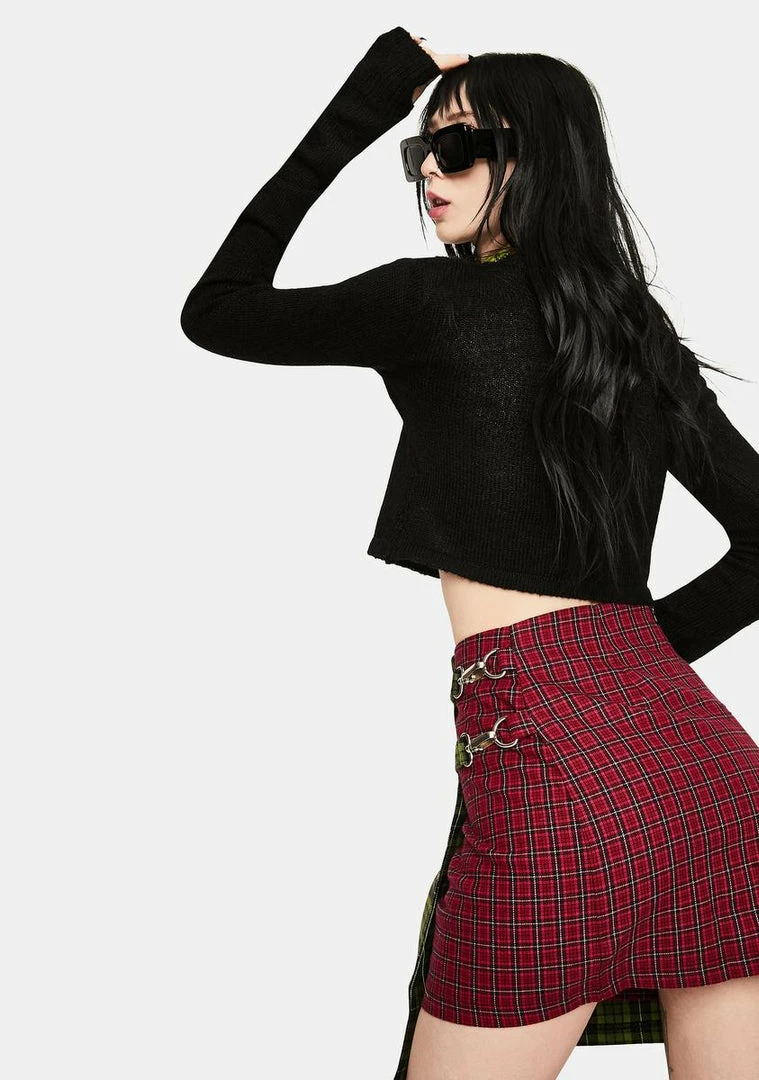 Wholesale βοΈ The Ragged Priest Disturb Plaid Wrap π Skirt π 6 The Ragged Priest Disturb Plaid Wrap Skirt