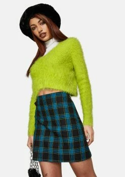 The Ragged Priest Trinity Plaid Mini Skirt Bottoms