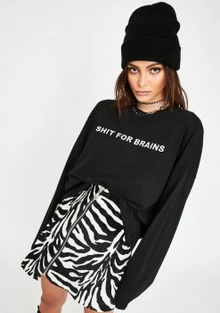 The Ragged Priest Tops Shit For Brains Skater Tee