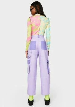 The Ragged Priest Lilac Turbo Combat Pants Bottoms