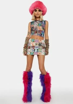 The Ragged Priest Montage Mini Skirt