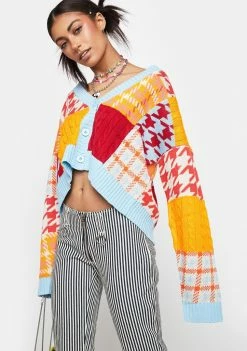 The Ragged Priest Candy Patchwork Cardigan