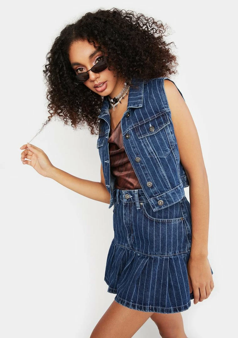 Coupon ❤️ The Ragged Priest Degree Denim Vest ✨ 4 The Ragged Priest Degree Denim Vest