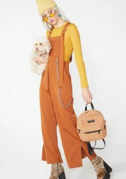 The Ragged Priest Strip Dungaree Jumpsuits & Rompers