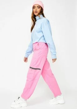The Ragged Priest Bottoms Blush Wide Leg Pants