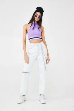 The Ragged Priest Bottoms Stone Wash Dad Jeans
