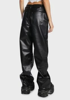 The Ragged Priest Bottoms Faux Leather Rider Pants