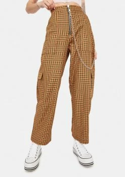 The Ragged Priest Pattern Plaid Cargo Pants