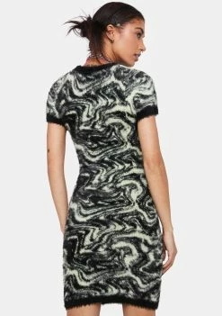 The Ragged Priest Shirt Dress Simulation Sweater Dress