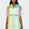 The Ragged Priest Cassette Color Block Organza Shirt Tops