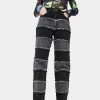 The Ragged Priest Charcoal Infringement Stripe Panel Jeans