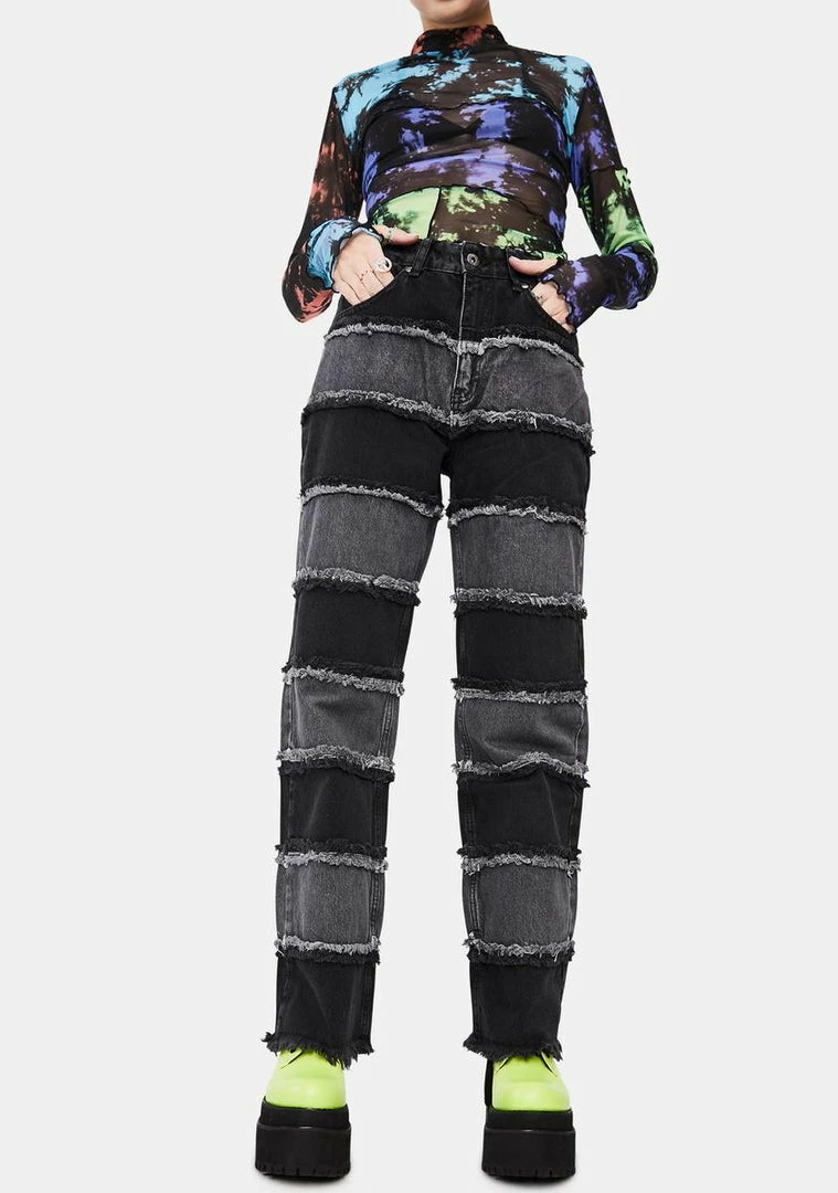 Coupon β€οΈ The Ragged Priest Charcoal Infringement Stripe Panel π Jeans β¨ 3 The Ragged Priest Charcoal Infringement Stripe Panel Jeans