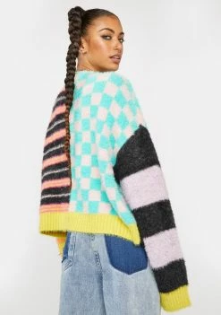 The Ragged Priest Tops Electric Fuzzy Cardigan