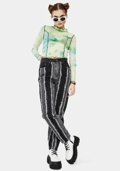 The Ragged Priest Charcoal Breacher Distressed Denim Jeans