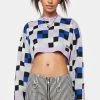 Best reviews of 🔥 The Ragged Priest Mainframe Checkered Sweater Tops 👏 2 The Ragged Priest Mainframe Checkered Sweater Tops