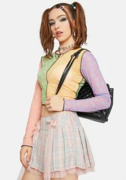 The Ragged Priest Chiller Mesh Crop Top Tops